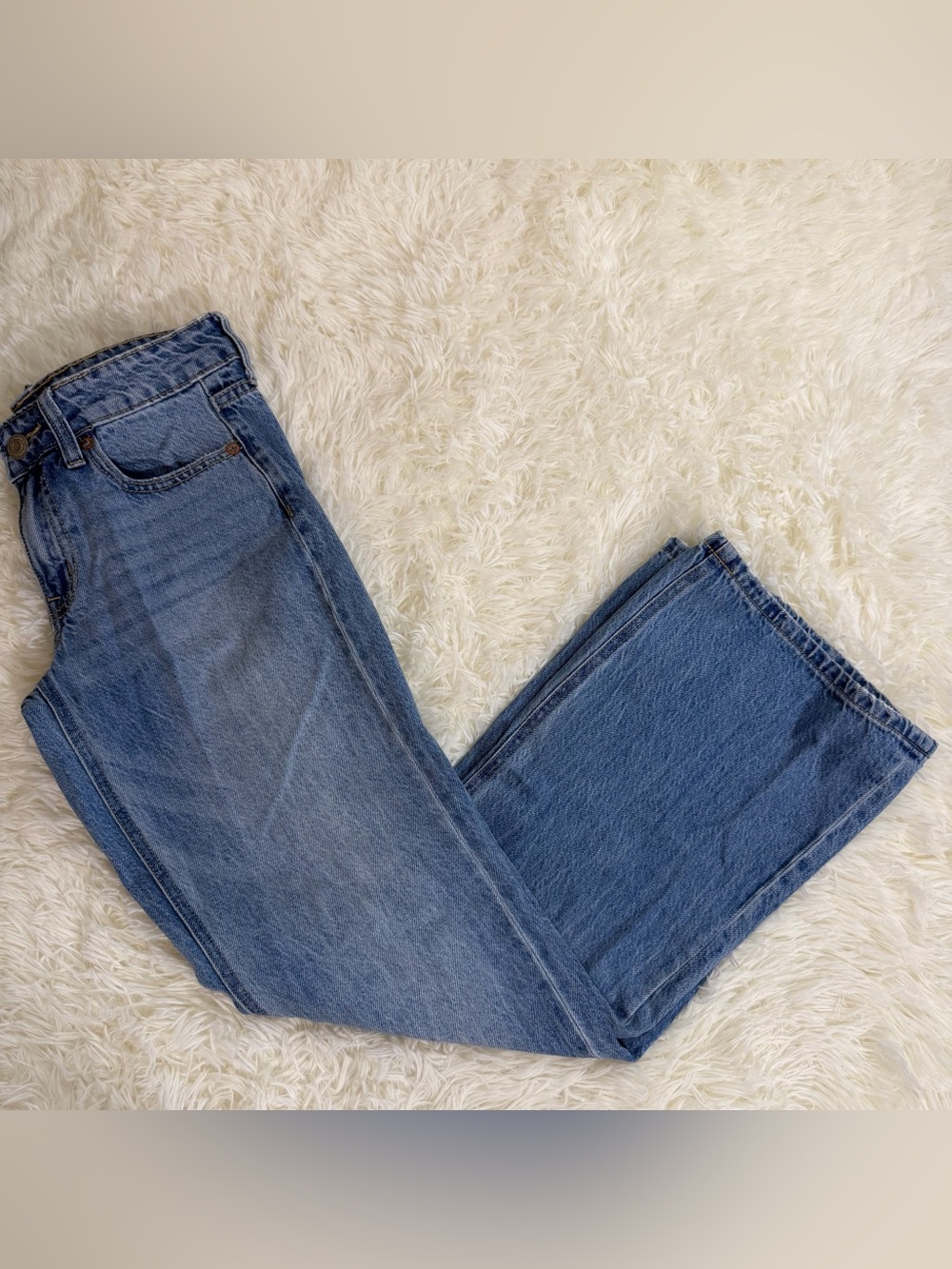 Aeropostale Medium Blue Straight-Leg Women's Jeans
